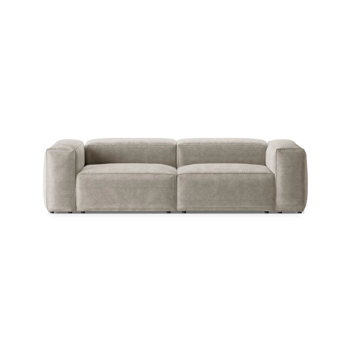 Bergamo 3-Sitzer Sofa aus Cord oder Strukturstoff, 264x108x70 cm von Cosmopolitan Design – Bild 1