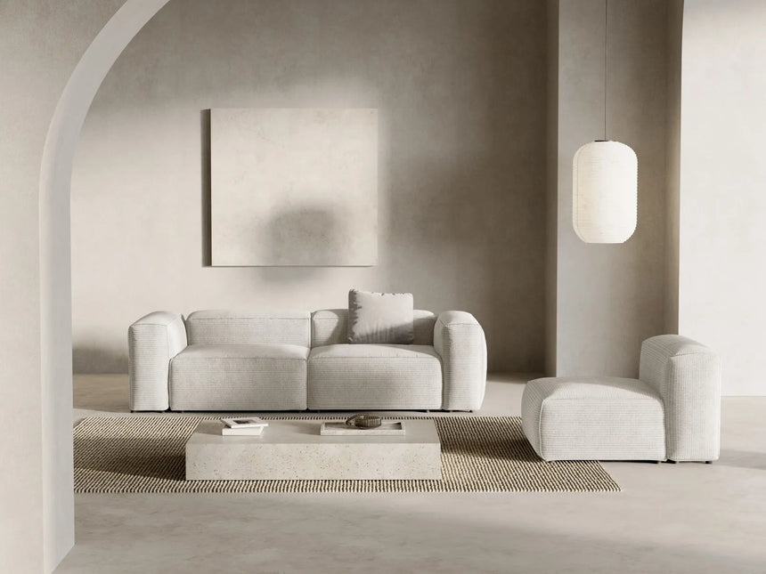 Bergamo 3-Sitzer Sofa aus Cord oder Strukturstoff, 264x108x70 cm von Cosmopolitan Design – Bild 2