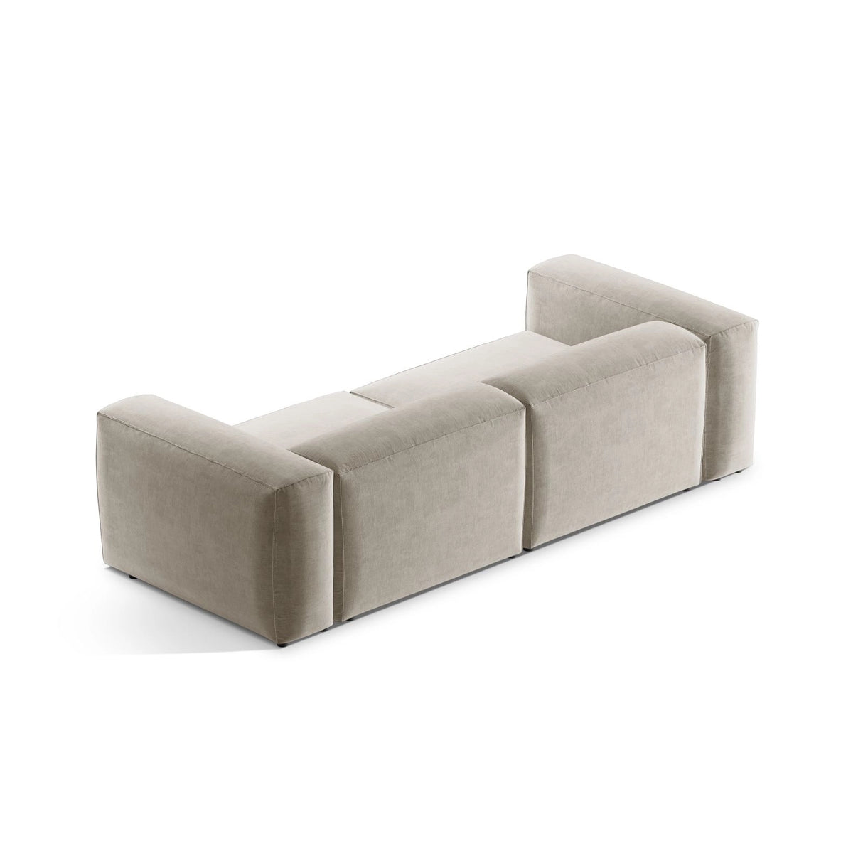 Bergamo 3-Sitzer Sofa aus Strukturierter Stoff in Beige (Liberty 2), 264x108x70 cm von Cosmopolitan Design – Bild 5