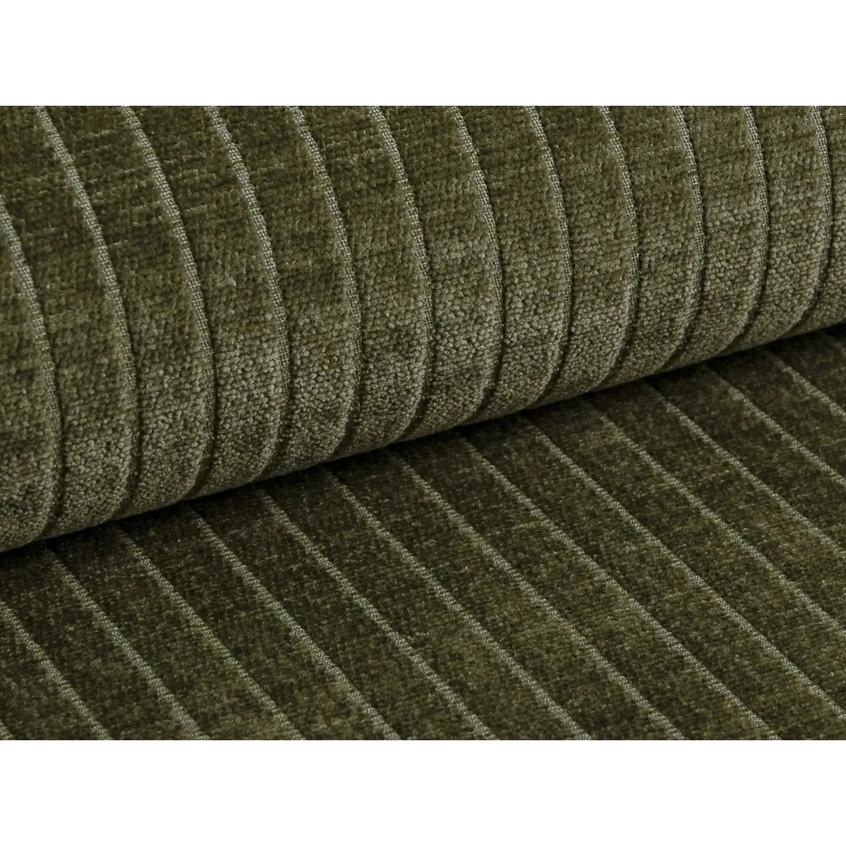 Bergamo 4-Sitzer Ecksofa, Rechte Seite, aus Cord in Grün (Perla 60), 344x152x70 cm von Cosmopolitan Design – Bild 7