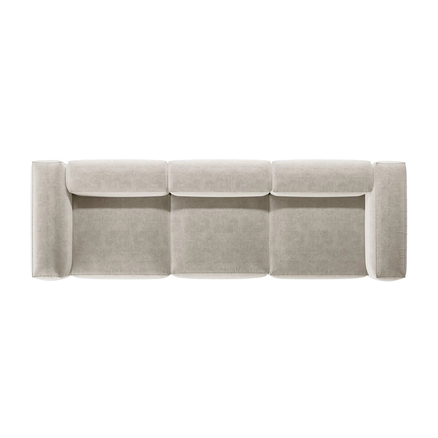 Bergamo 4-Sitzer Sofa aus Strukturierter Stoff in Beige (Liberty 2), 364x108x70 cm von Cosmopolitan Design – Bild 6