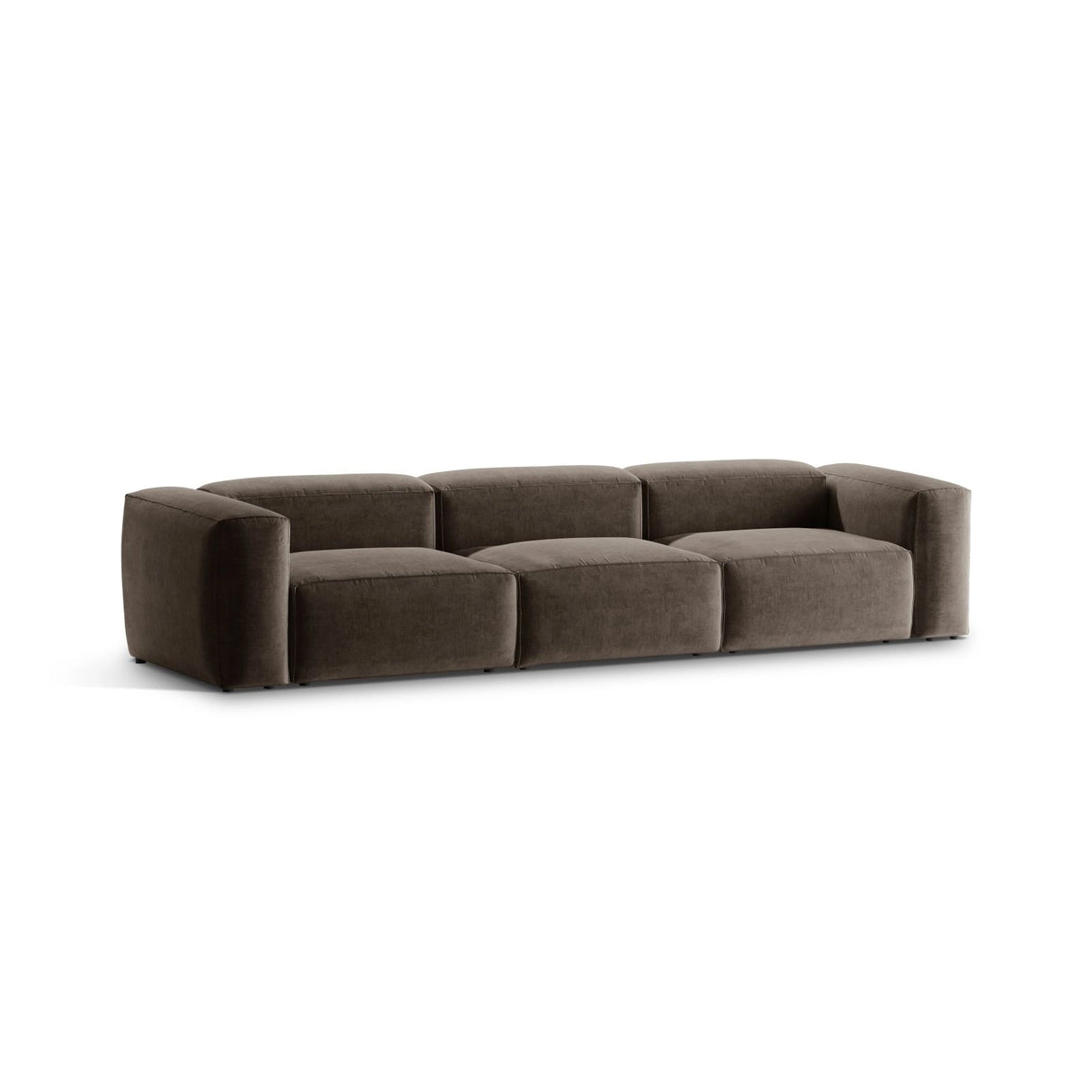 Bergamo 4-Sitzer Sofa aus Strukturierter Stoff in Cappuccino (Liberty 5), 364x108x70 cm von Cosmopolitan Design – Bild 4