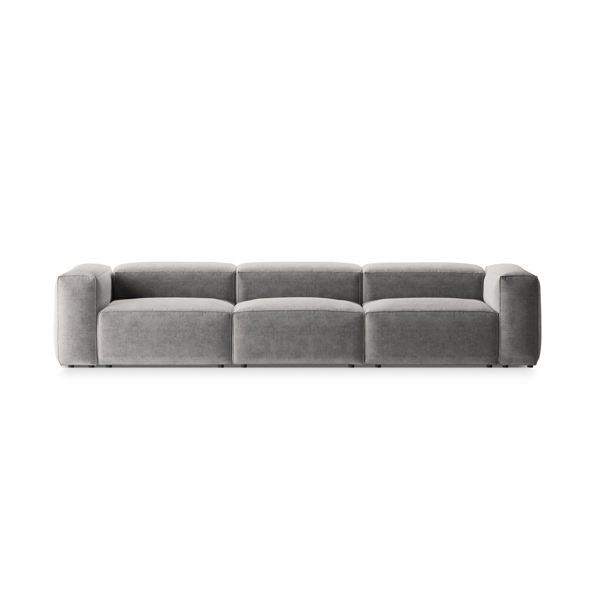 Bergamo 4-Sitzer Sofa aus Strukturierter Stoff in Hellgrau (Liberty 18), 364x108x70 cm von Cosmopolitan Design – Bild 1