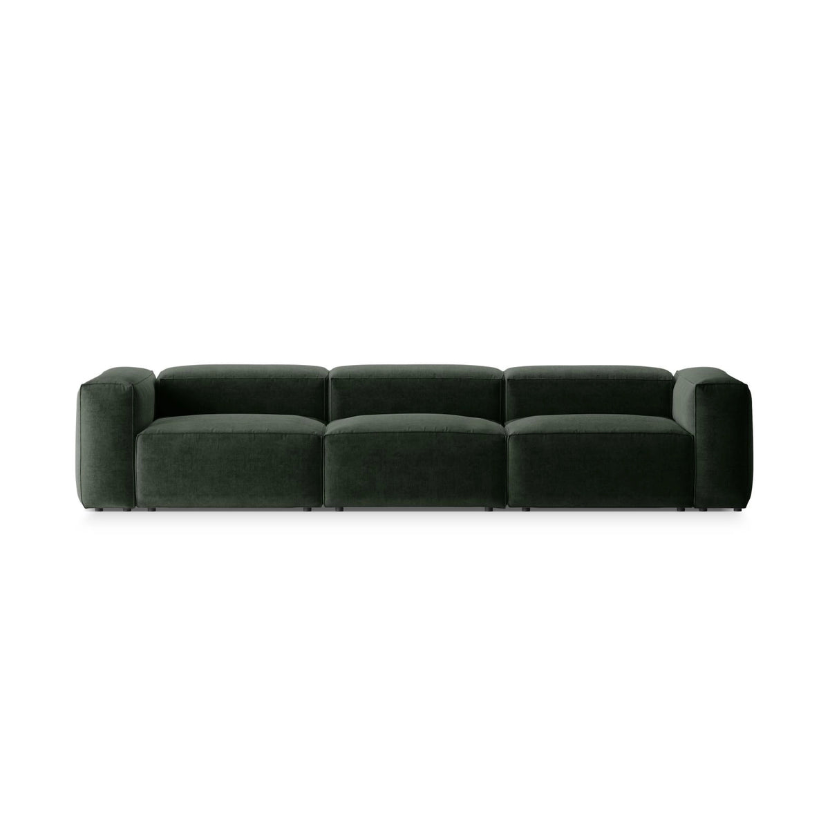 Bergamo 4-Sitzer Sofa aus Strukturierter Stoff in Moosgrün (Liberty 12), 364x108x70 cm von Cosmopolitan Design – Bild 1