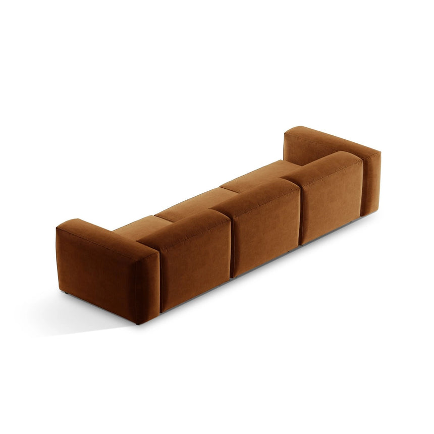 Bergamo 4-Sitzer Sofa aus Strukturierter Stoff in Ziegelstein (Liberty 9), 364x108x70 cm von Cosmopolitan Design – Bild 5