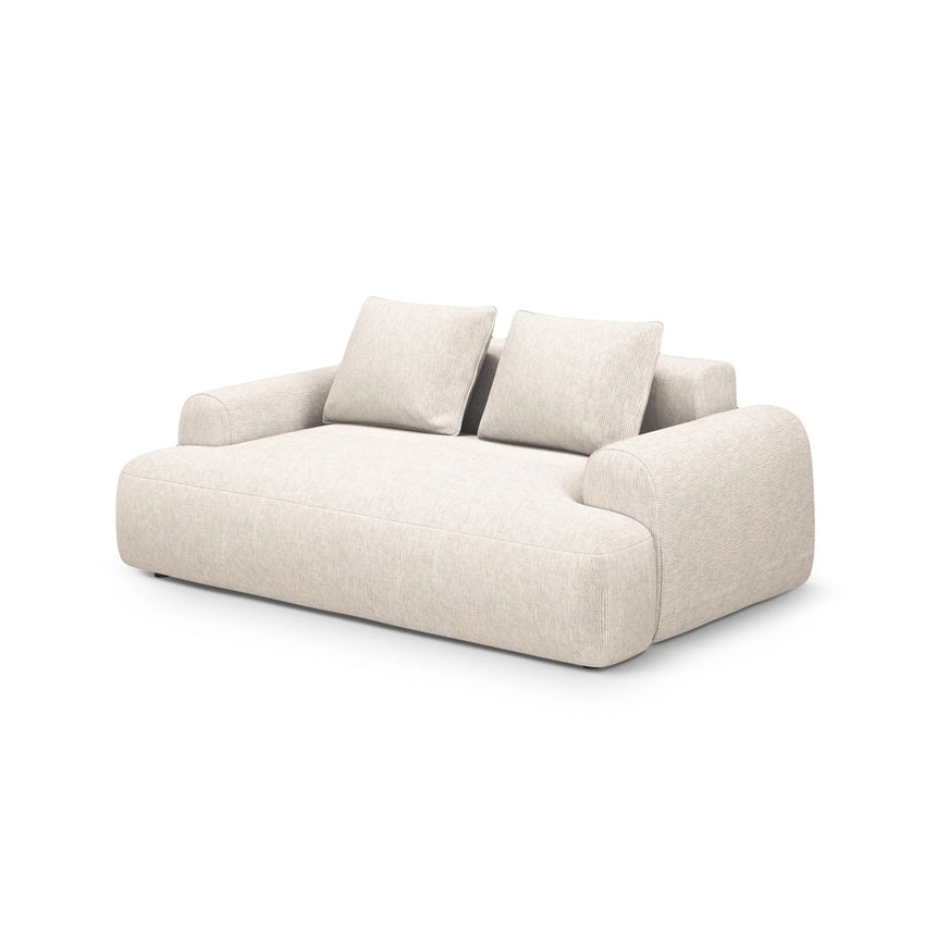 Calma 2-Sitzer Sofa aus Strukturierter Stoff in Hellbeige (Baltimore Sand), 175x100x84 cm von Cosmopolitan Design – Bild 3