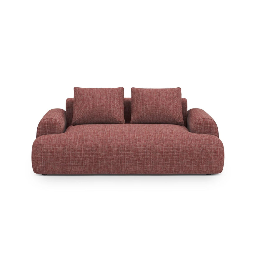 Calma 2-Sitzer Sofa aus Strukturierter Stoff in Rot (Baltimore Marsala), 175x100x84 cm von Cosmopolitan Design – Bild 1