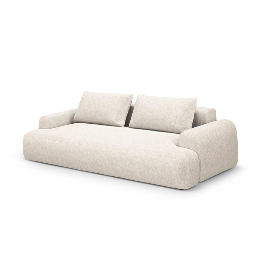 Calma 3-Sitzer Sofa aus Strukturierter Stoff in Hellbeige (Baltimore Sand), 200x100x84 cm von Cosmopolitan Design – Bild 2