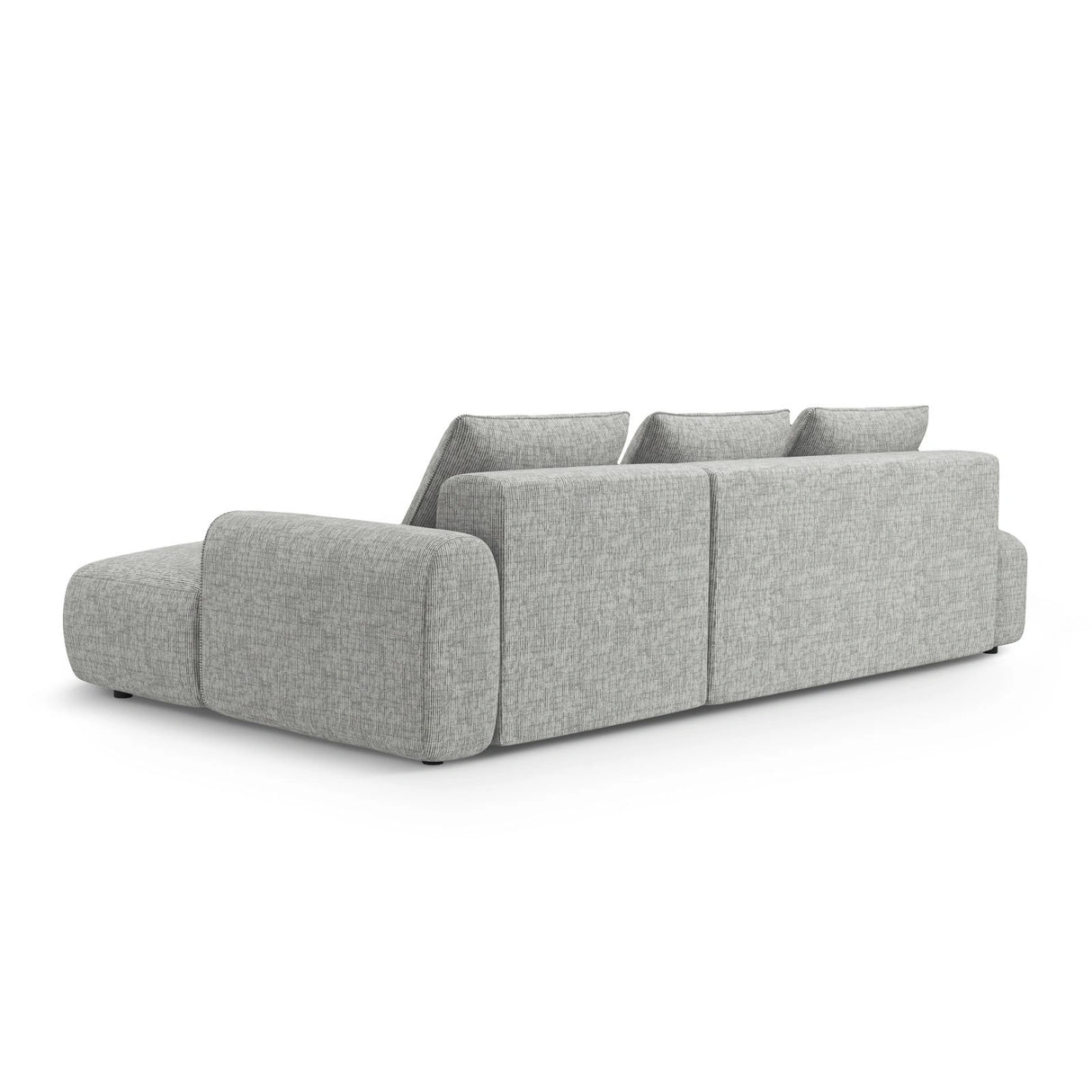 Calma 5-Sitzer Ecksofa mit Schlaffunktion und Stauraum, Rechte Seite, aus Strukturierter Stoff in Olive (Baltimore Pistachio), 275x142x84 cm von Cosmopolitan Design – Bild 5