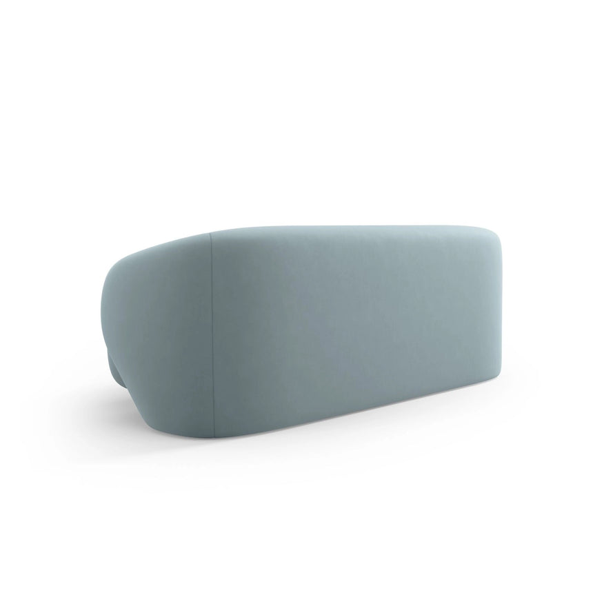 Camden 2-Sitzer Sofa aus Samt in Hellblau (Casino Safira), 169x102x72 cm von Cosmopolitan Design – Bild 4