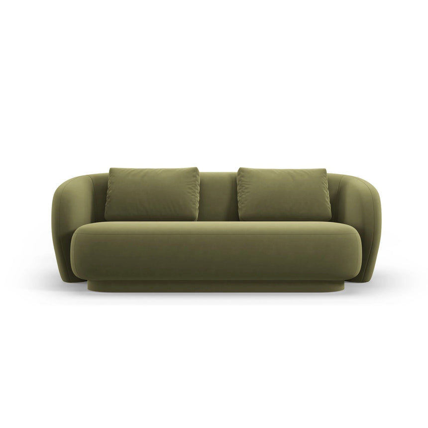 Camden 2-Sitzer Sofa aus Samt in Hellgrün (Casino Forest), 169x102x72 cm von Cosmopolitan Design – Bild 3