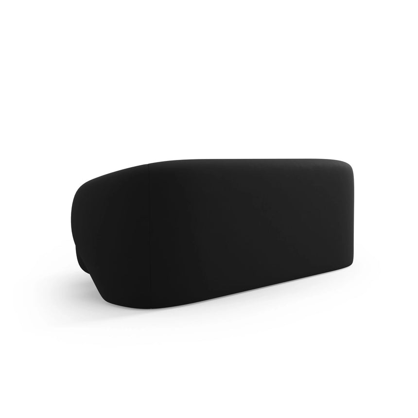 Camden 2-Sitzer Sofa aus Samt in Schwarz (Casino Black), 169x102x72 cm von Cosmopolitan Design – Bild 4