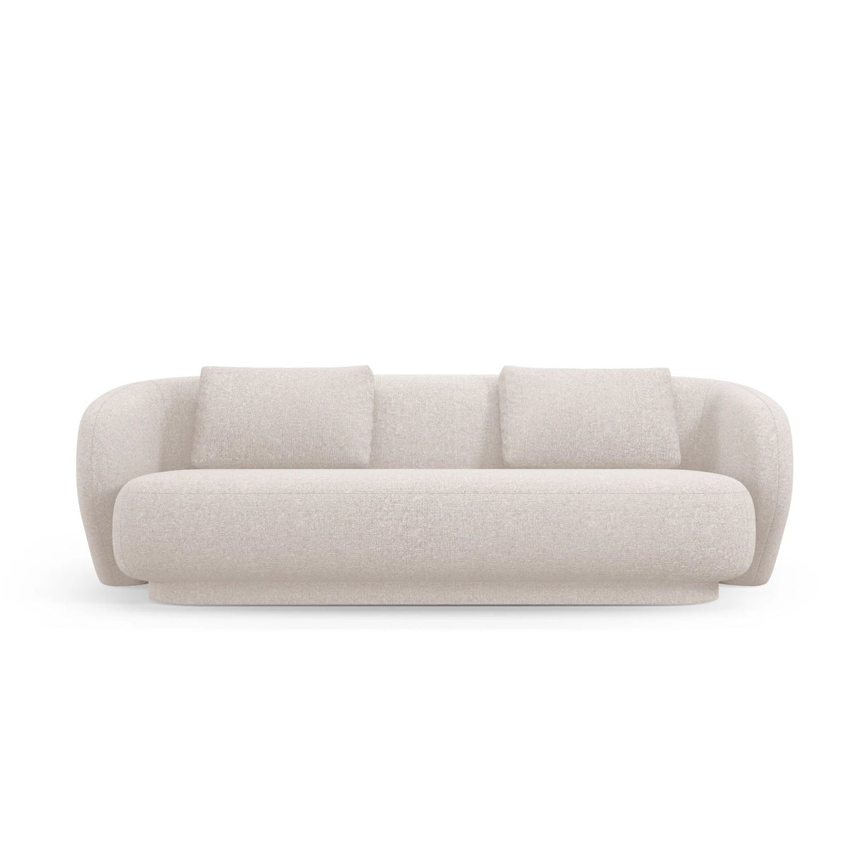 Camden 3-Sitzer Sofa aus Chenille in Beige meliert (Legacy 15 Dove), 204x102x72 cm von Cosmopolitan Design – Bild 3