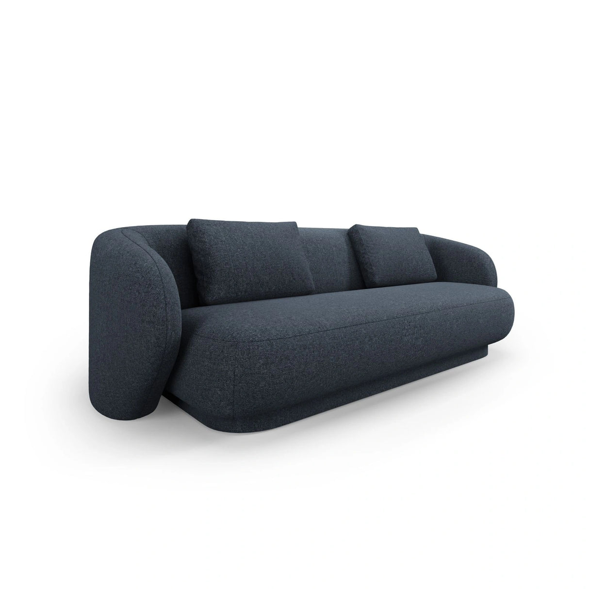 Camden 3-Sitzer Sofa aus Chenille in Blau meliert (Legacy 13 Deep Blue), 204x102x72 cm von Cosmopolitan Design – Bild 1