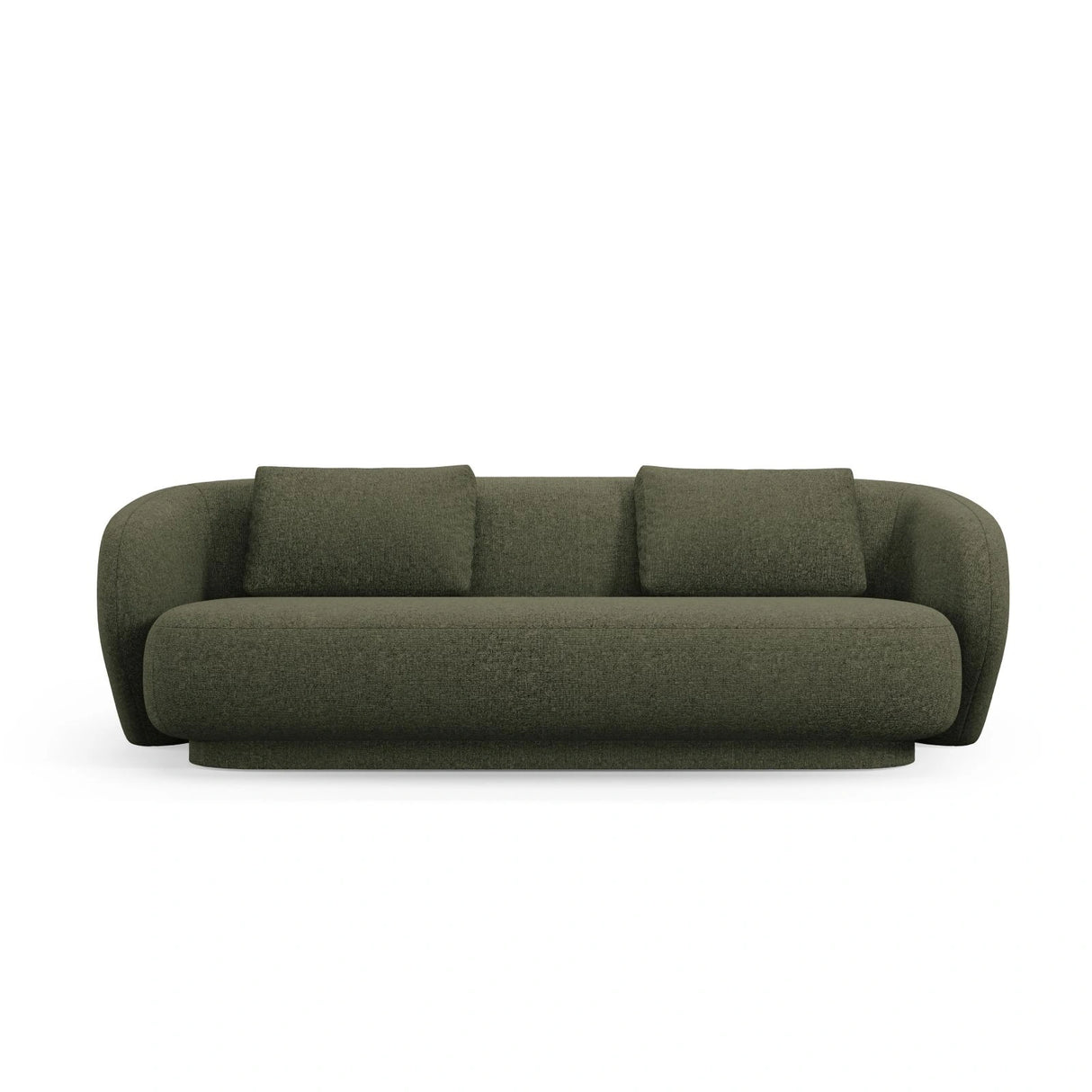 Camden 3-Sitzer Sofa aus Chenille in Grün meliert (Legacy 10 Olive), 204x102x72 cm von Cosmopolitan Design – Bild 3