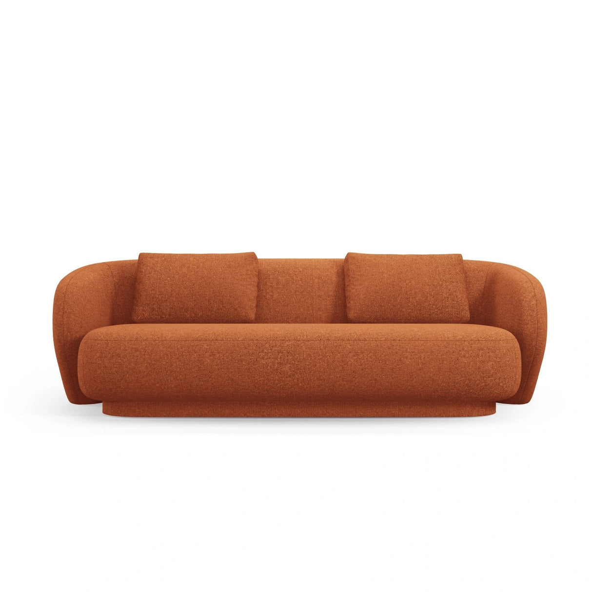 Camden 3-Sitzer Sofa aus Chenille in Terracotta Melange (Legacy 6 Deep Terra), 204x102x72 cm von Cosmopolitan Design – Bild 3