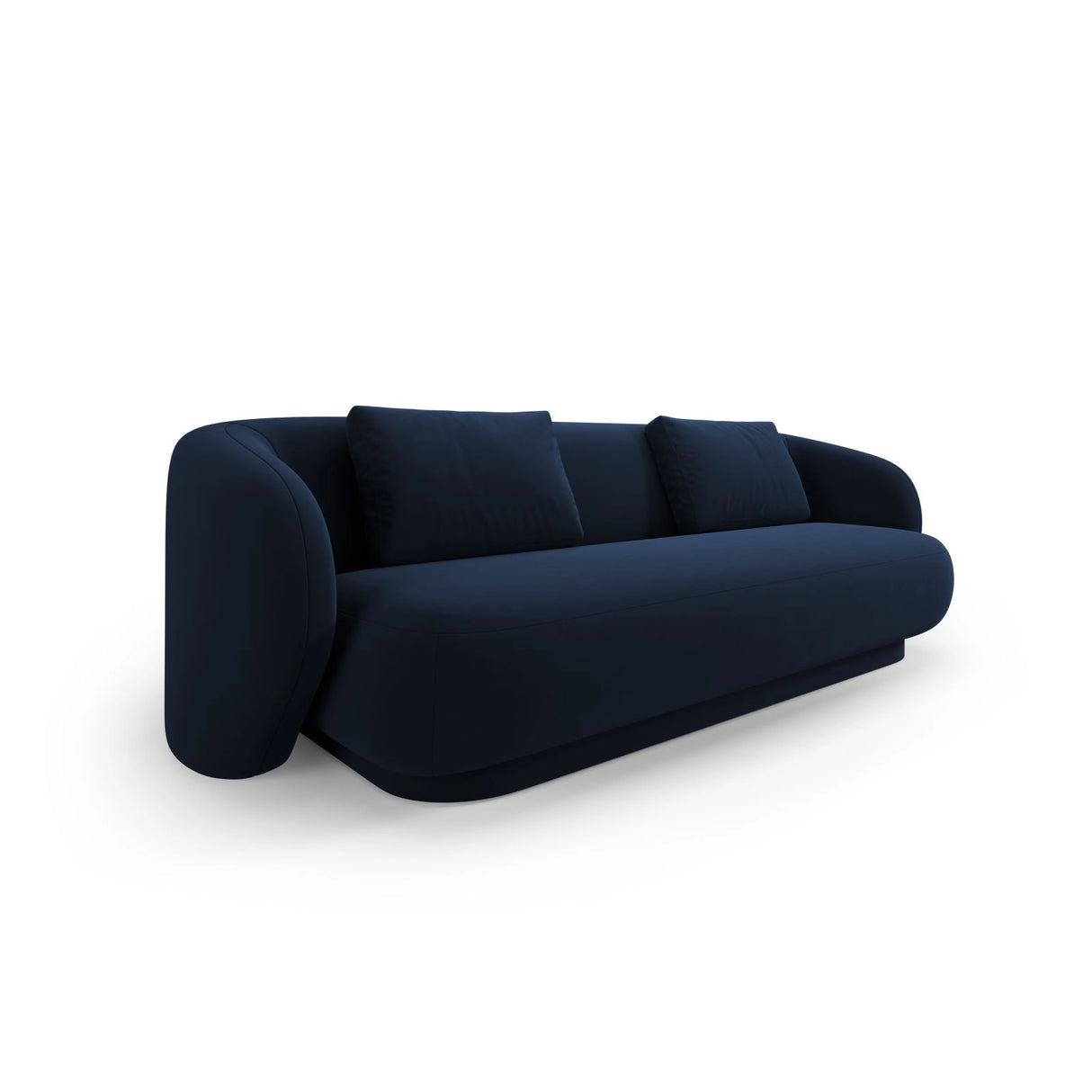 Camden 3-Sitzer Sofa aus Samt in Königsblau (Casino Deep Blue), 204x102x72 cm von Cosmopolitan Design – Bild 1