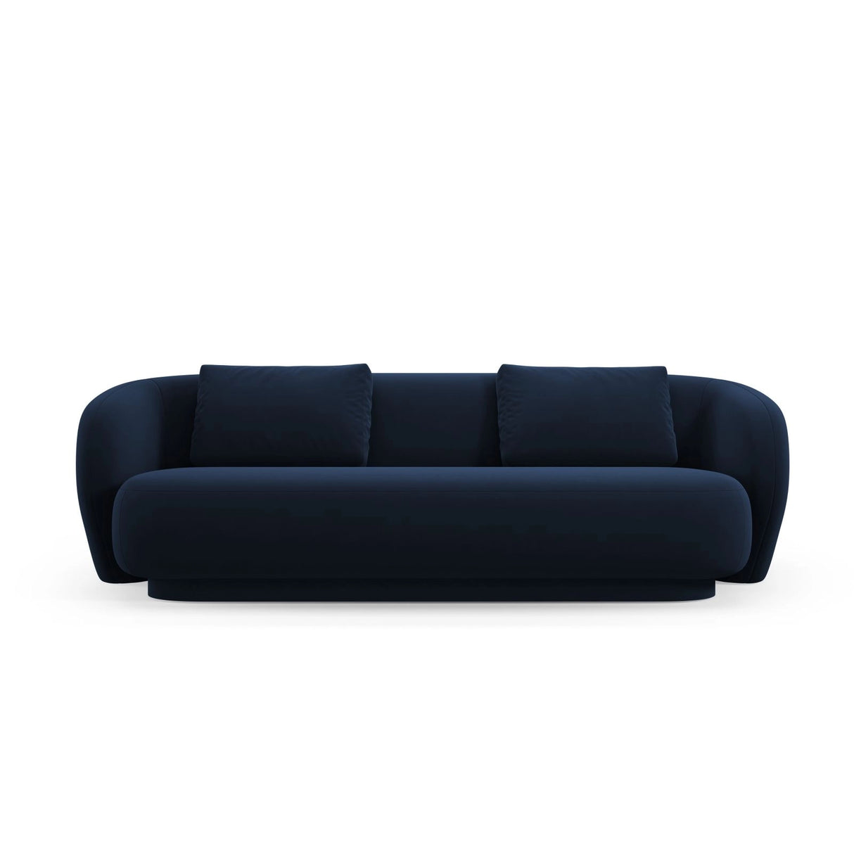 Camden 3-Sitzer Sofa aus Samt in Königsblau (Casino Deep Blue), 204x102x72 cm von Cosmopolitan Design – Bild 3