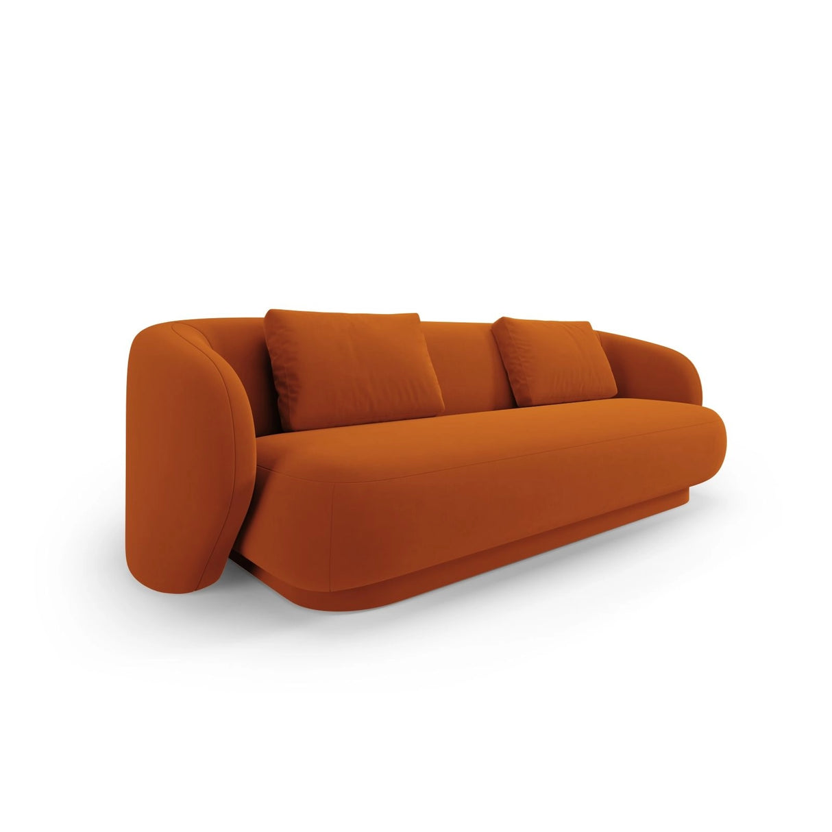 Camden 3-Sitzer Sofa aus Samt in Terrakotta (Casino Terracota), 204x102x72 cm von Cosmopolitan Design – Bild 1