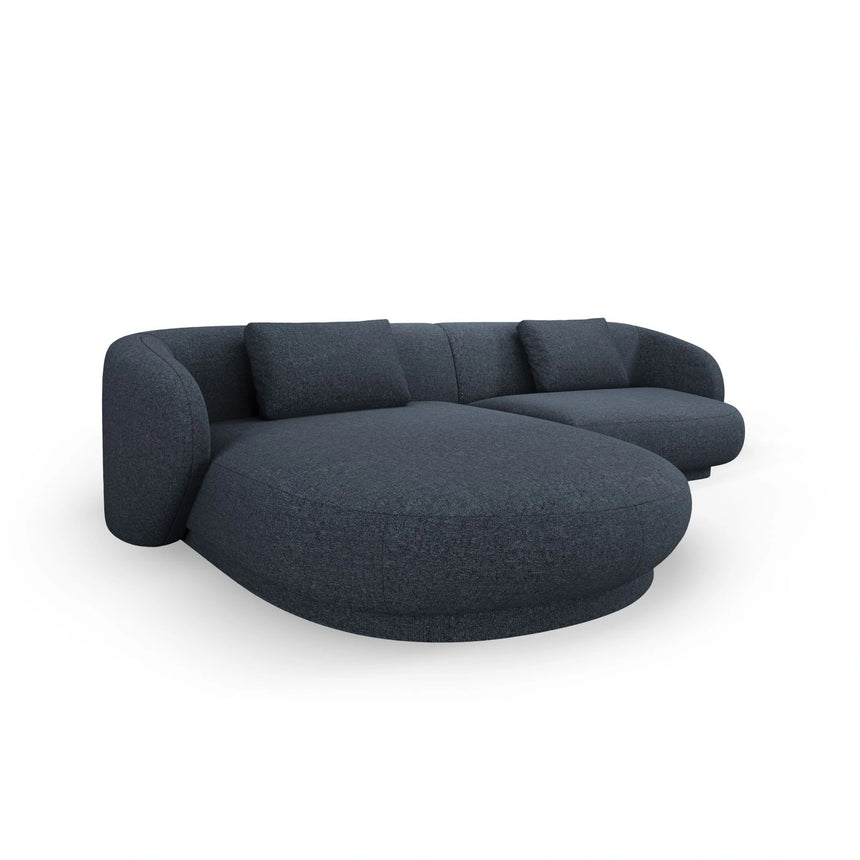 Camden 4-Sitzer Ecksofa, Linke Seite, aus Chenille in Blau meliert (Legacy 13 Deep Blue), 289x177x72 cm von Cosmopolitan Design – Bild 4
