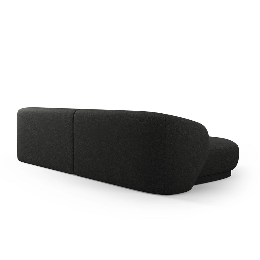 Camden 4-Sitzer Ecksofa, Linke Seite, aus Chenille in Schwarz meliert (Legacy 19 Black), 289x177x72 cm von Cosmopolitan Design – Bild 5
