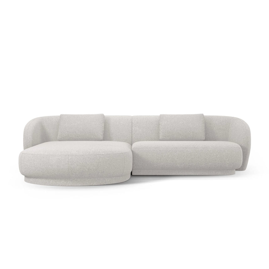 Camden 4-Sitzer Ecksofa, Linke Seite, aus Chenille in Silber meliert (Legacy 20 Silver), 289x177x72 cm von Cosmopolitan Design – Bild 3