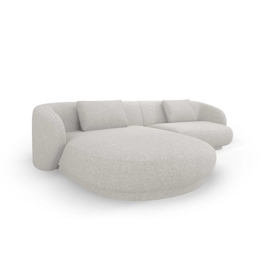 Camden 4-Sitzer Ecksofa, Linke Seite, aus Chenille in Silber meliert (Legacy 20 Silver), 289x177x72 cm von Cosmopolitan Design – Bild 4