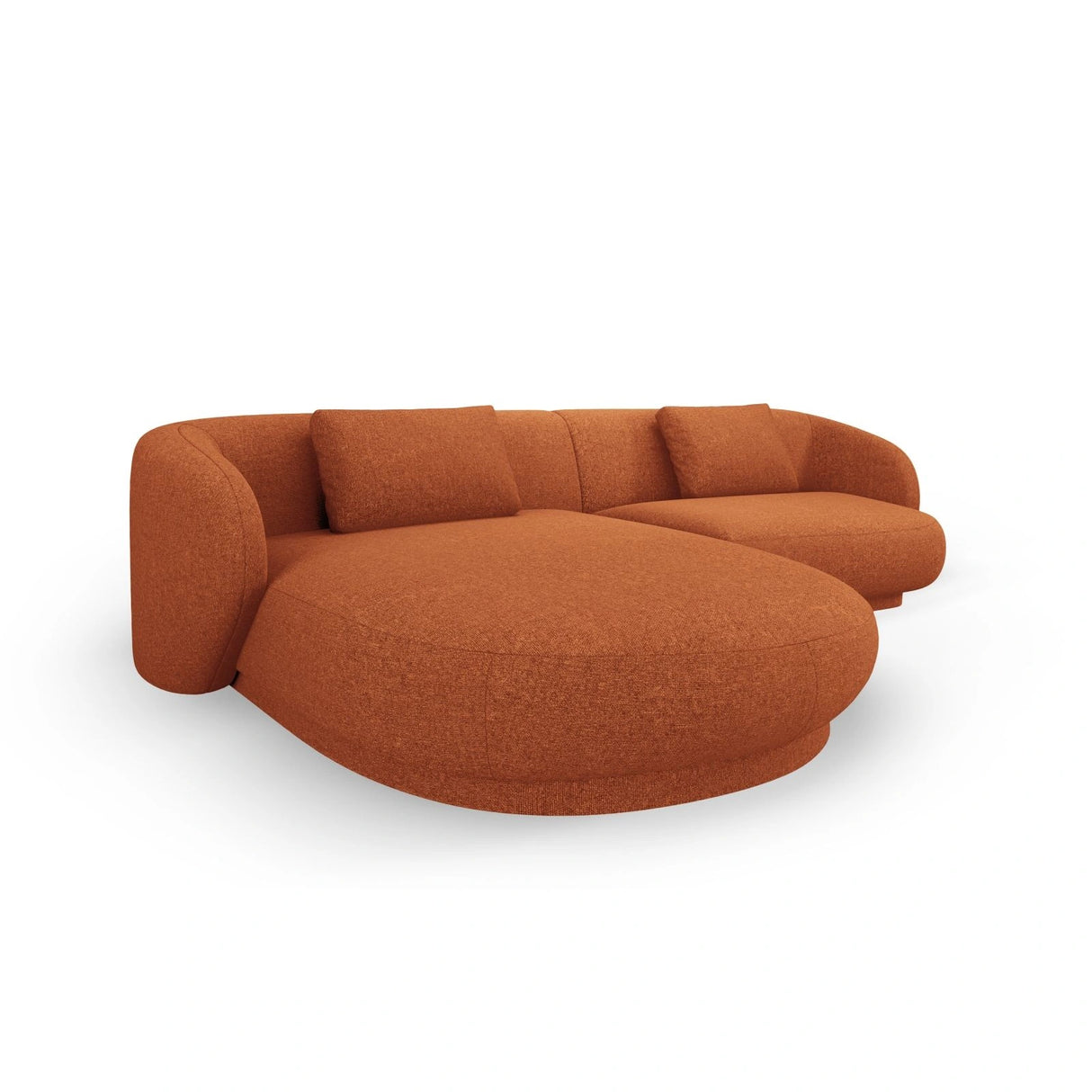 Camden 4-Sitzer Ecksofa, Linke Seite, aus Chenille in Terracotta Melange (Legacy 6 Deep Terra), 289x177x72 cm von Cosmopolitan Design – Bild 4