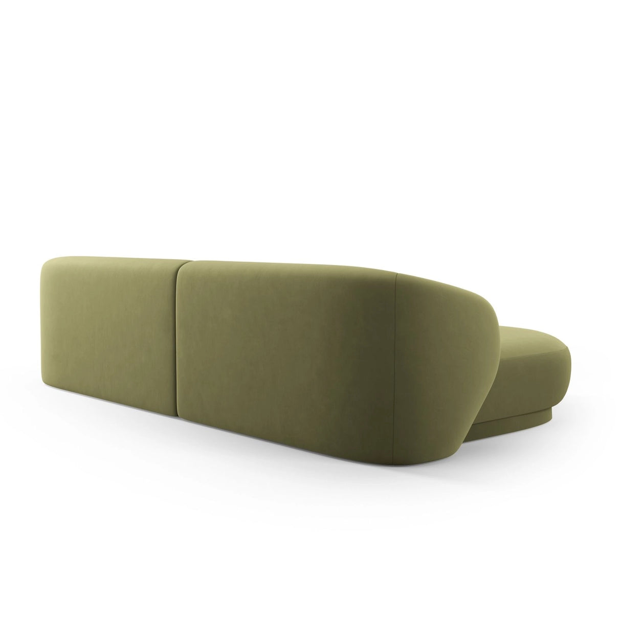 Camden 4-Sitzer Ecksofa, Linke Seite, aus Samt in Hellgrün (Casino Forest), 289x177x72 cm von Cosmopolitan Design – Bild 5