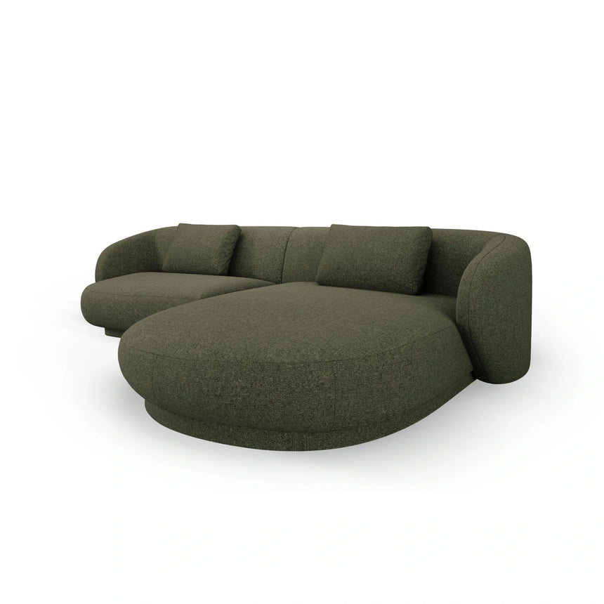 Camden 4-Sitzer Ecksofa, Rechte Seite, aus Chenille in Grün meliert (Legacy 10 Olive), 289x177x72 cm von Cosmopolitan Design – Bild 4