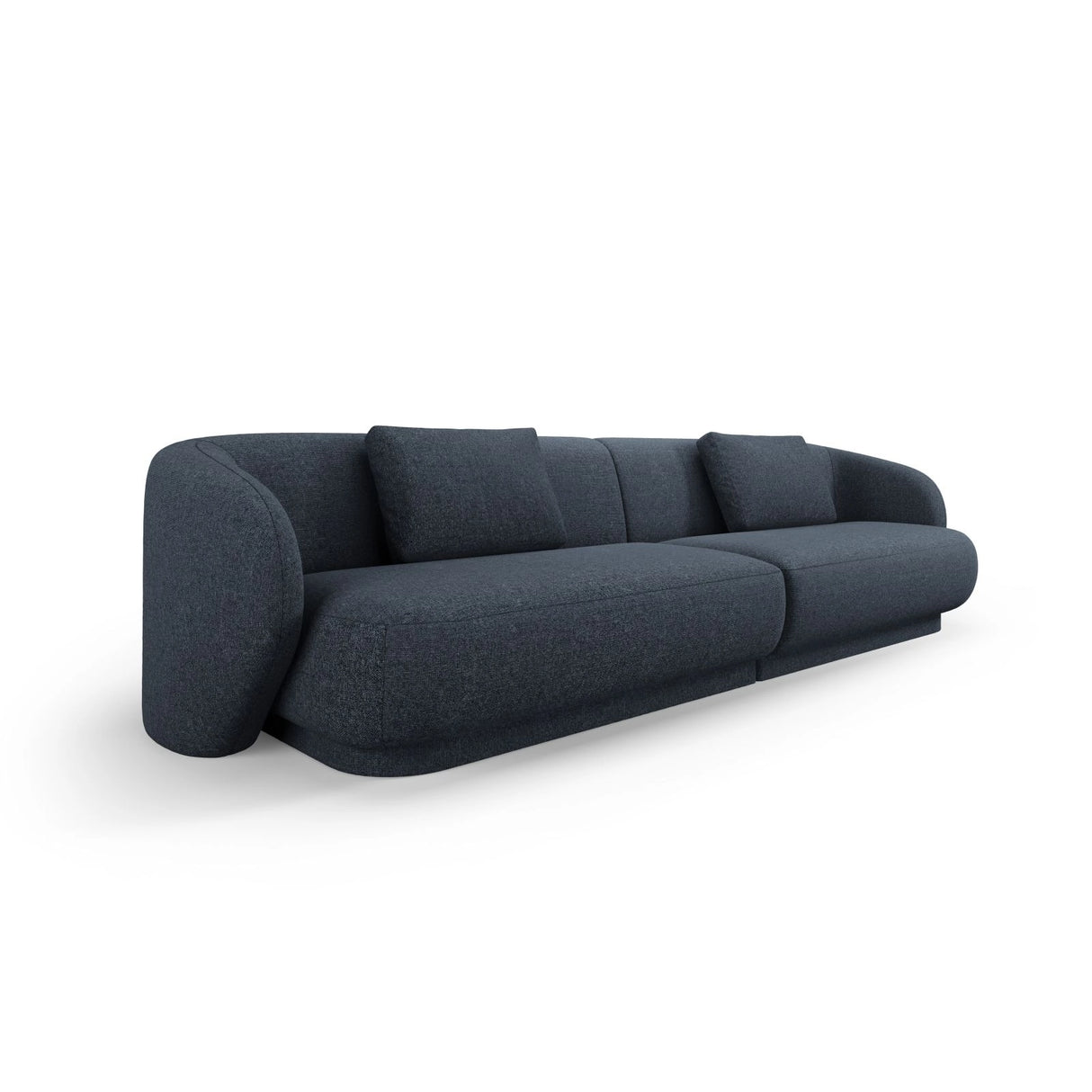 Camden 4-Sitzer Sofa aus Chenille in Blau meliert (Legacy 13 Deep Blue), 304x102x72 cm von Cosmopolitan Design – Bild 1
