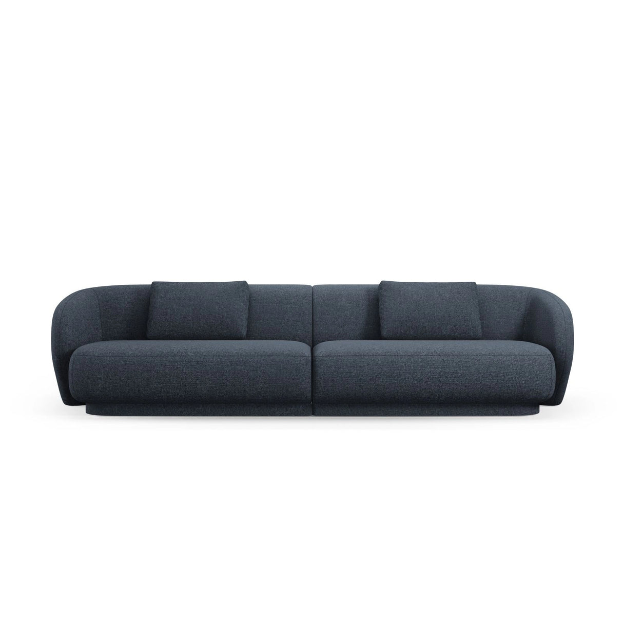 Camden 4-Sitzer Sofa aus Chenille in Blau meliert (Legacy 13 Deep Blue), 304x102x72 cm von Cosmopolitan Design – Bild 3