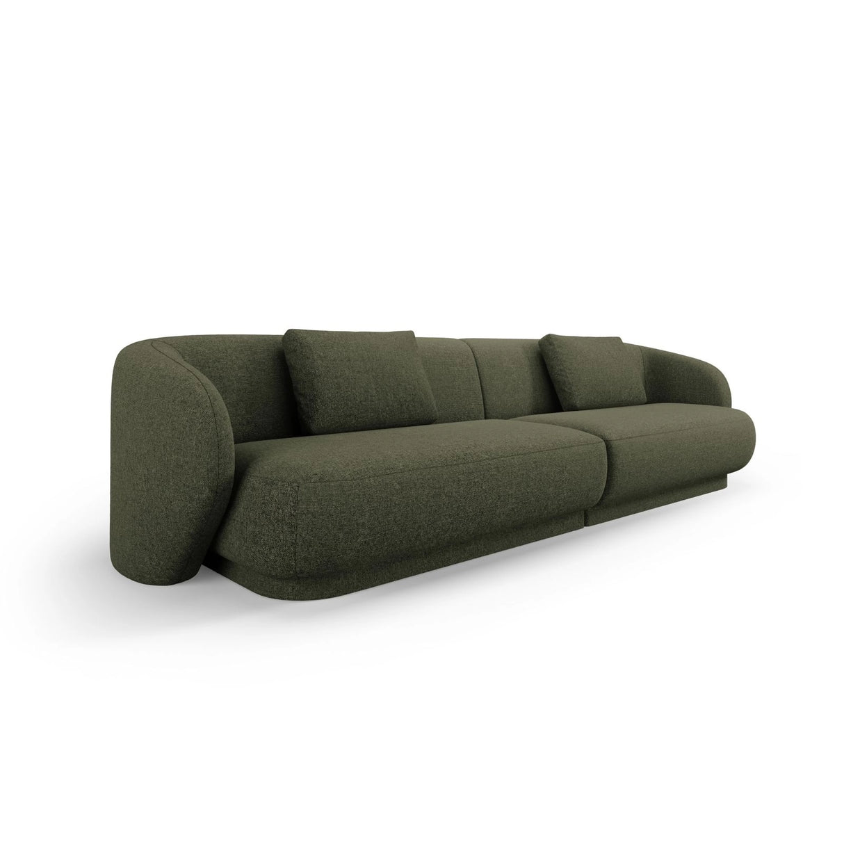 Camden 4-Sitzer Sofa aus Chenille in Grün meliert (Legacy 10 Olive), 304x102x72 cm von Cosmopolitan Design – Bild 1