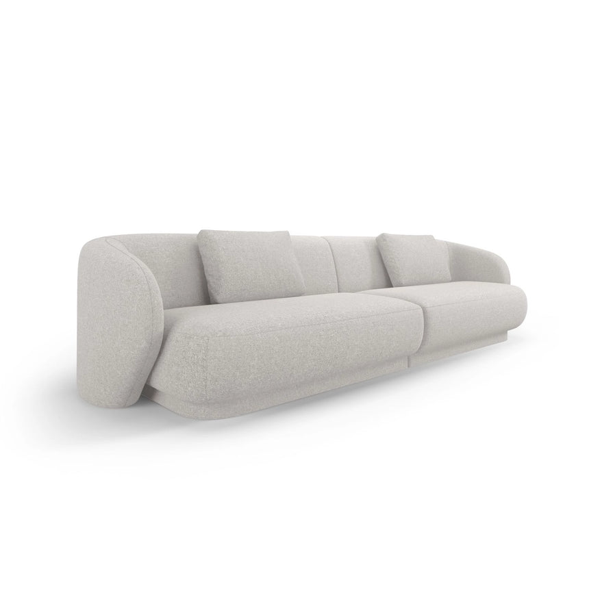 Camden 4-Sitzer Sofa aus Chenille in Silber meliert (Legacy 20 Silver), 304x102x72 cm von Cosmopolitan Design – Bild 1