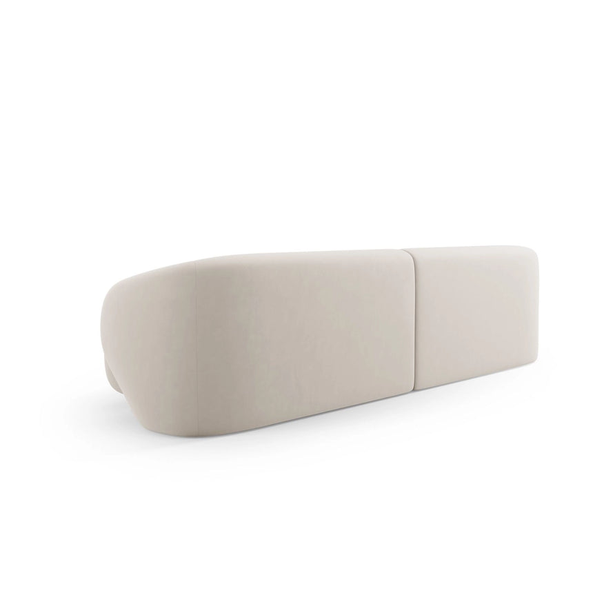 Camden 4-Sitzer Sofa aus Samt in Ecru (Casino Sand), 304x102x72 cm von Cosmopolitan Design – Bild 4