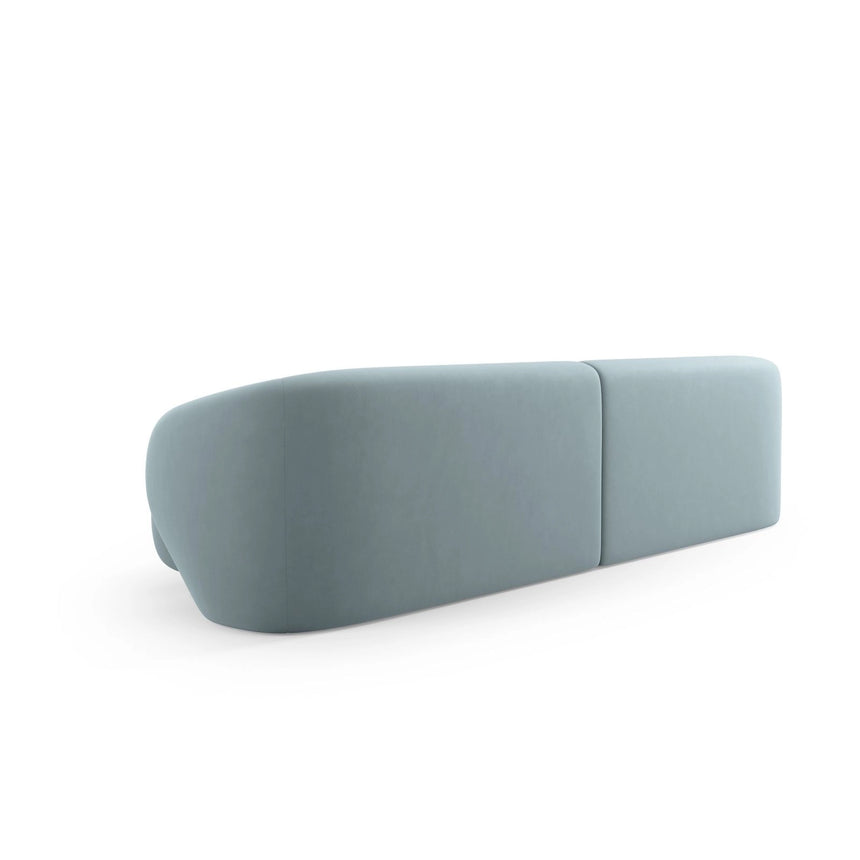 Camden 4-Sitzer Sofa aus Samt in Hellblau (Casino Safira), 304x102x72 cm von Cosmopolitan Design – Bild 4