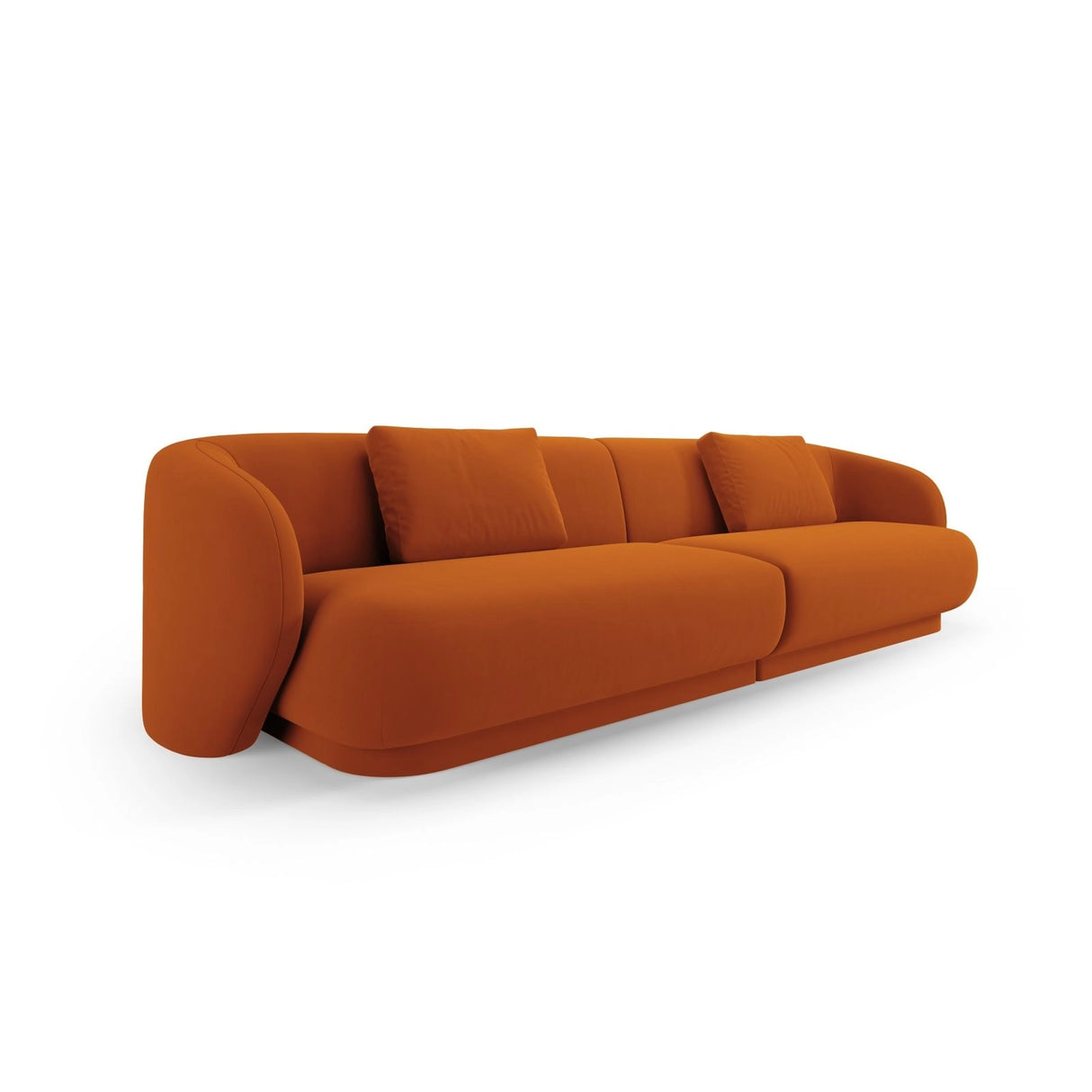 Camden 4-Sitzer Sofa aus Samt in Terrakotta (Casino Terracota), 304x102x72 cm von Cosmopolitan Design – Bild 1