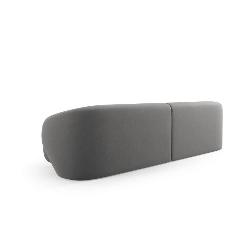 Camden 4-Sitzer Sofa aus Samt in Warmes Grau (Casino Anthracite), 304x102x72 cm von Cosmopolitan Design – Bild 4