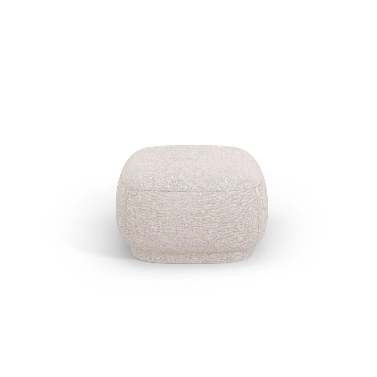 Camden Pouf aus Chenille in Beige meliert (Legacy 15 Dove), 65x65x39 cm von Cosmopolitan Design – Bild 3