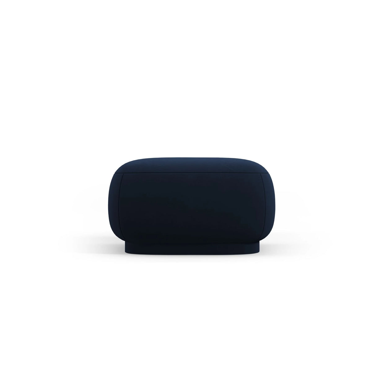 Camden Pouf aus Samt in Königsblau (Casino Deep Blue), 65x65x39 cm von Cosmopolitan Design – Bild 4
