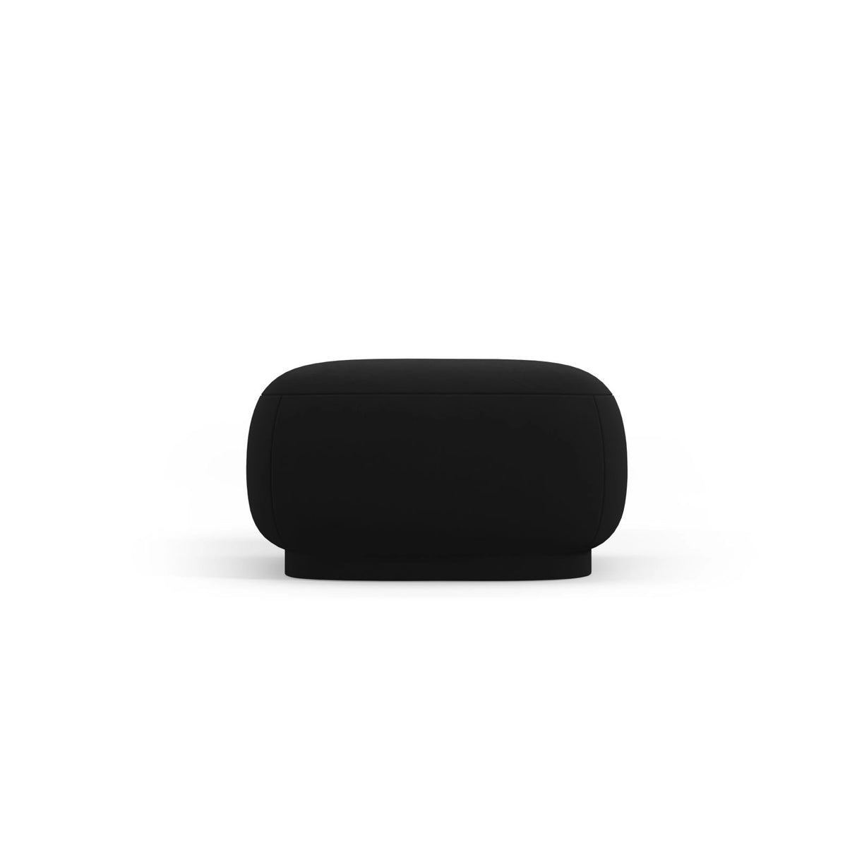 Camden Pouf aus Samt in Schwarz (Casino Black), 65x65x39 cm von Cosmopolitan Design – Bild 4