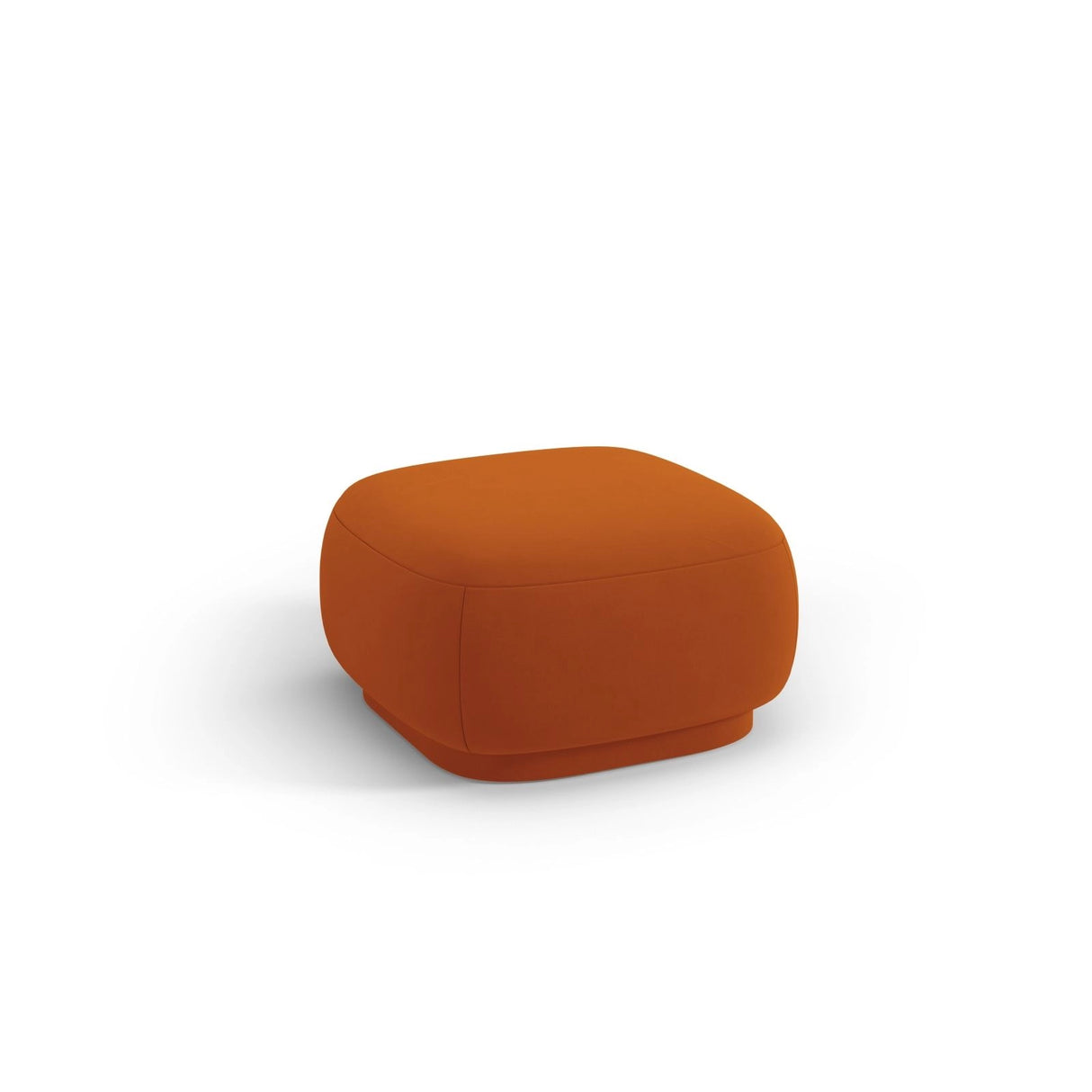 Camden Pouf aus Samt in Terrakotta (Casino Terracota), 65x65x39 cm von Cosmopolitan Design – Bild 1