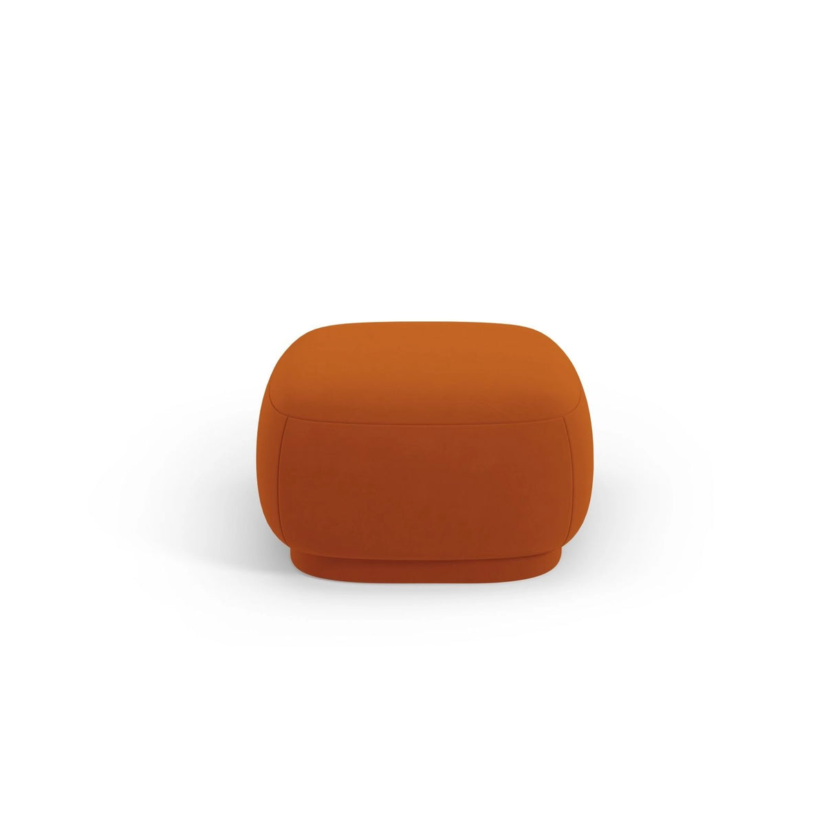Camden Pouf aus Samt in Terrakotta (Casino Terracota), 65x65x39 cm von Cosmopolitan Design – Bild 3