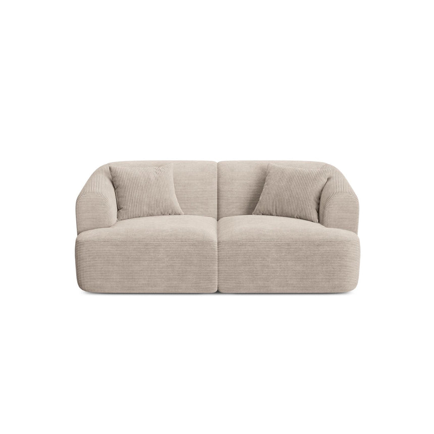 Campi 2-Sitzer Sofa aus Cord in Cappuccino (Lincoln 09D), 180x90x70 cm von Cosmopolitan Design – Bild 1