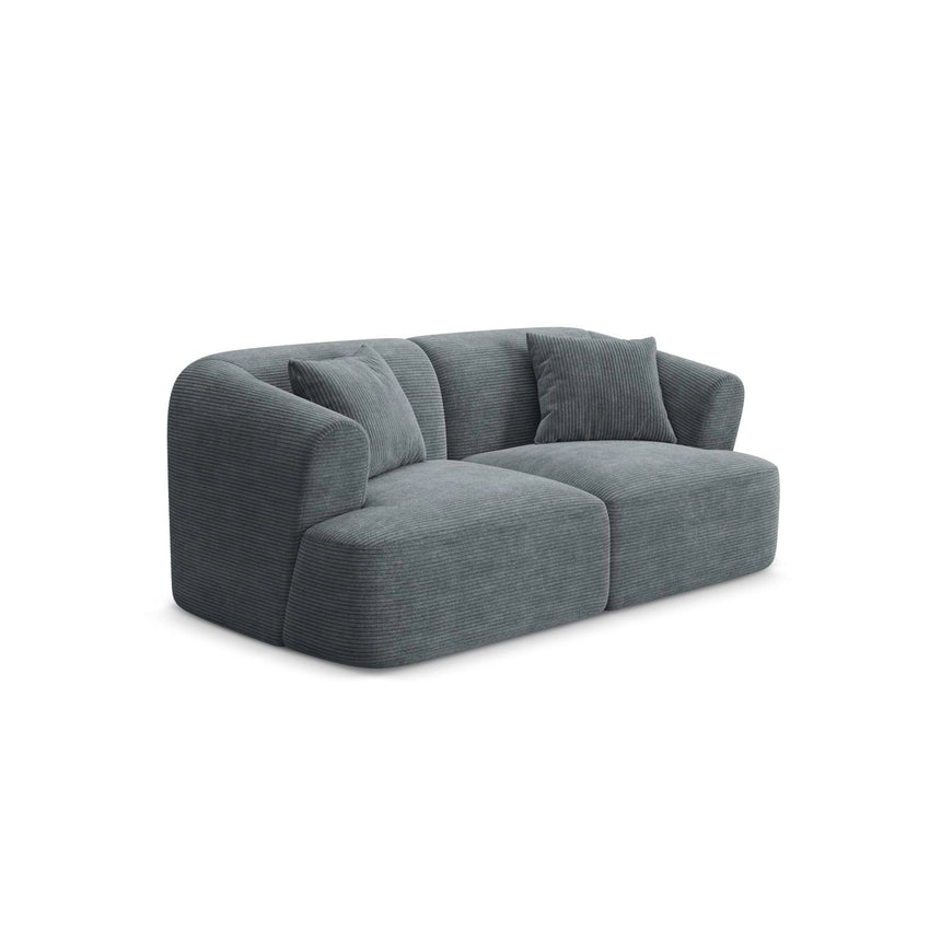 Campi 2-Sitzer Sofa aus Cord in Dunkelgrau (Lincoln 94D), 180x90x70 cm von Cosmopolitan Design – Bild 3