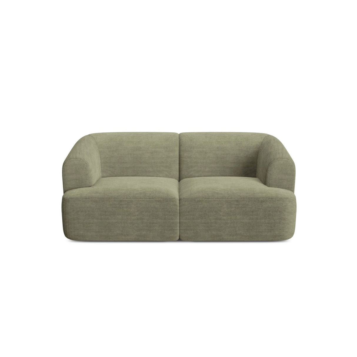 Campi 2-Sitzer Sofa aus Cord in Moosgrün (Lincoln 37D), 180x90x70 cm von Cosmopolitan Design – Bild 4