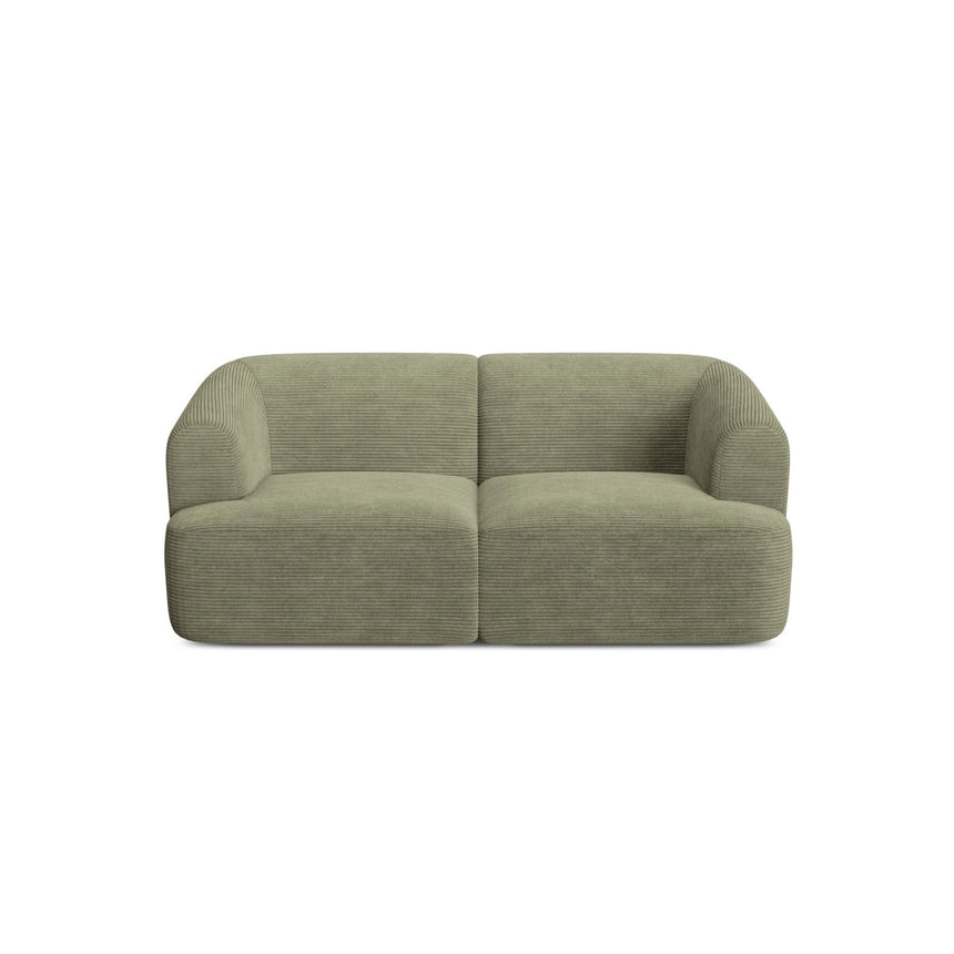 Campi 2-Sitzer Sofa aus Cord in Moosgrün (Lincoln 37D), 180x90x70 cm von Cosmopolitan Design – Bild 4