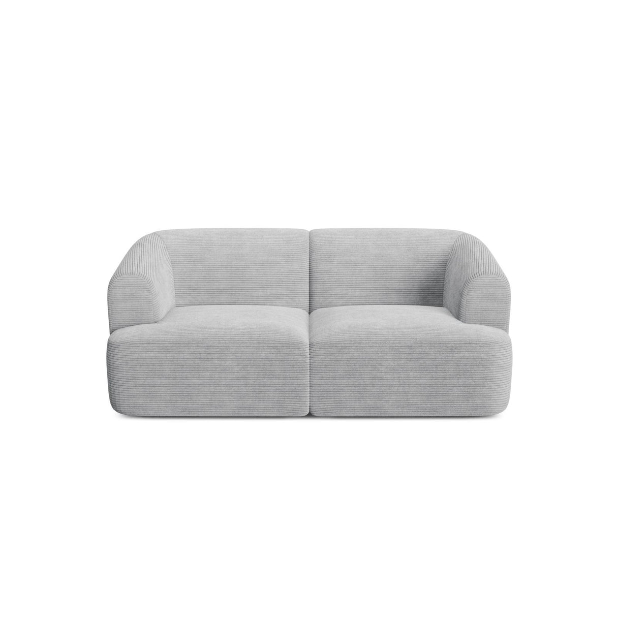 Campi 2-Sitzer Sofa aus Cord in Silber (Lincoln 84D), 180x90x70 cm von Cosmopolitan Design – Bild 4