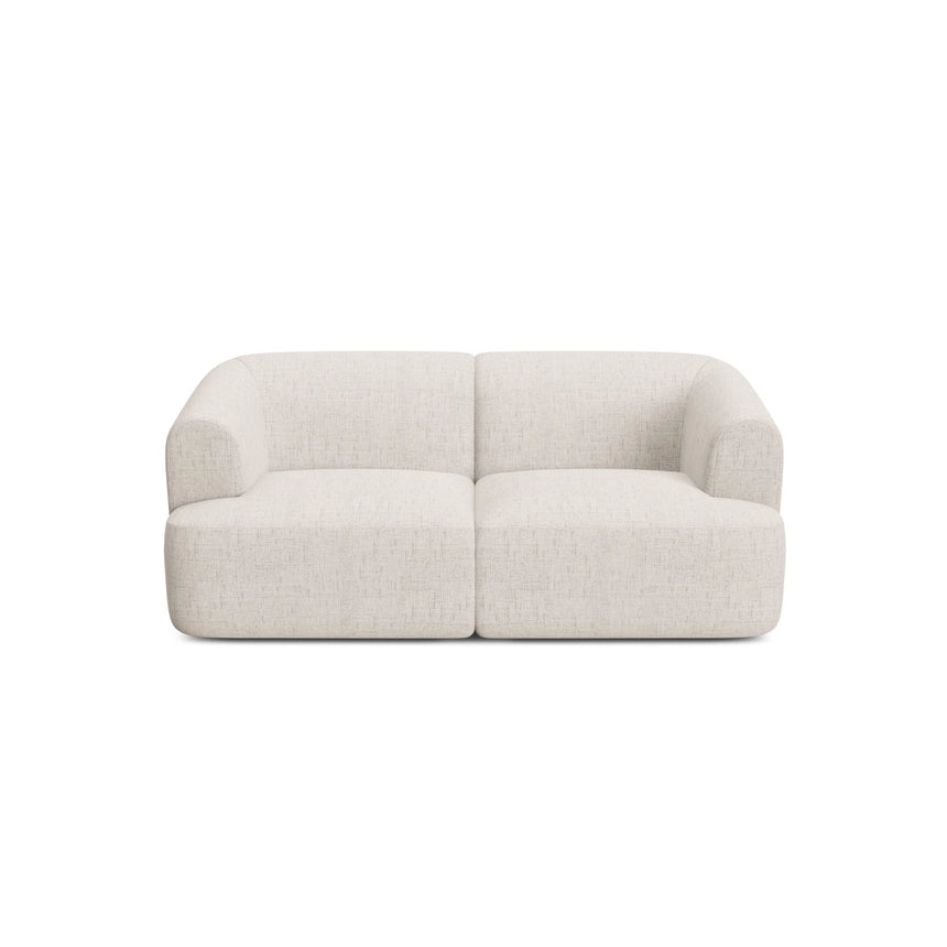 Campi 2-Sitzer Sofa aus Strukturierter Stoff in Hellbeige (Moly 02), 180x90x70 cm von Cosmopolitan Design – Bild 4
