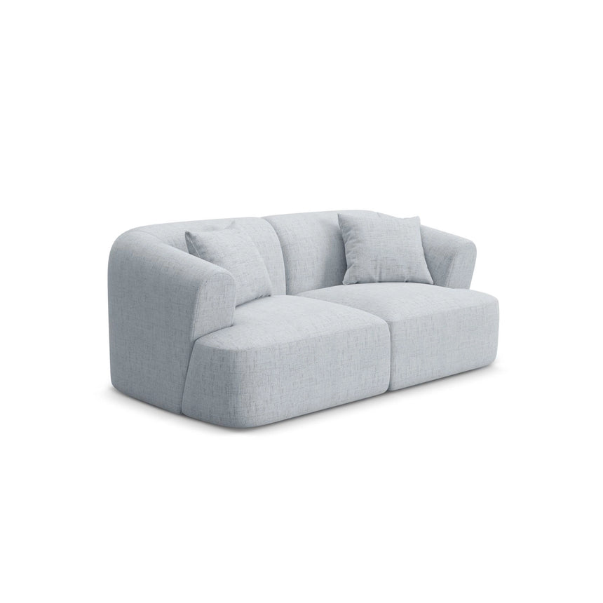 Campi 2-Sitzer Sofa aus Strukturierter Stoff in Hellgrau (Moly 70), 180x90x70 cm von Cosmopolitan Design – Bild 3